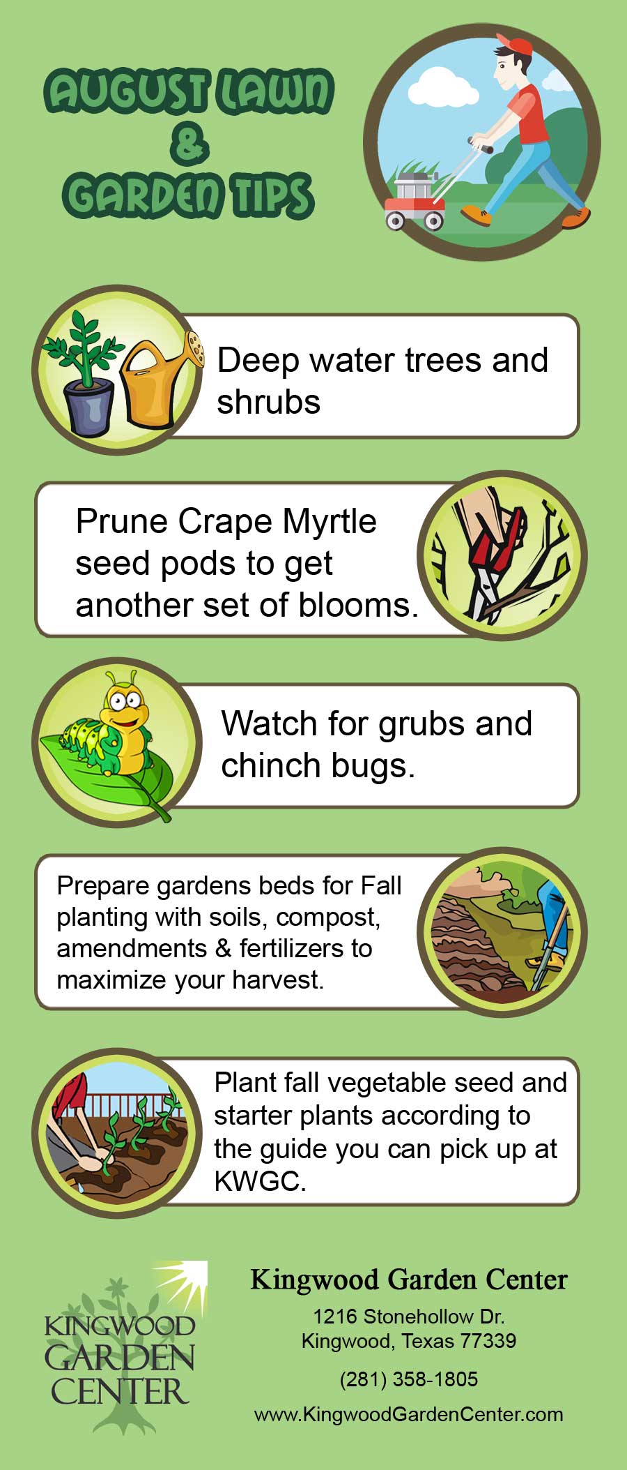 august lawn and garden tips